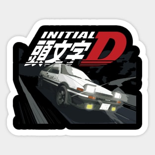 Initial D - Mountain Drift Racing Takumi Fujiwara's Toyota AE86 tofu Sticker